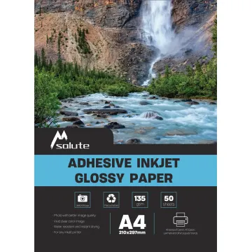 Adhesive Inkjet Glossy Paper